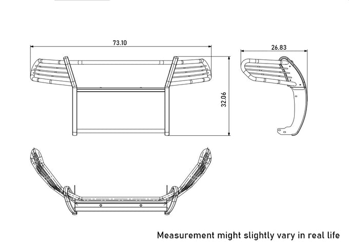 Grille Guard Kit <br>19-23 Ford Ranger