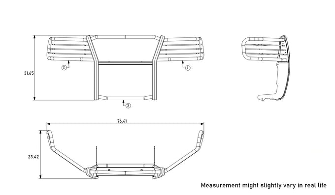 Grille Guard Kit <br>04-08 Ford F-150