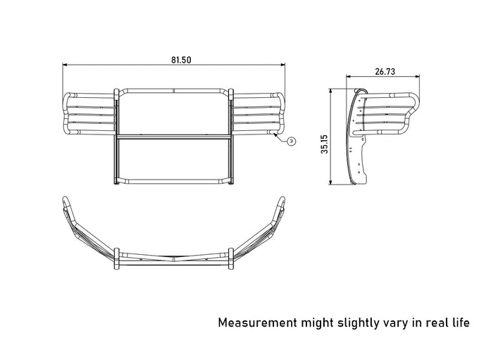 Grille Guard Kit <br>15-23 Ford F-150