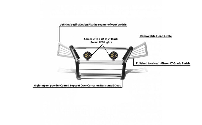 Grille Guard Kit <br>04-06 Lexus RX330, 07-09 RX350