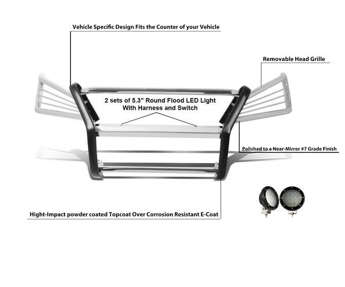 Grille Guard Kit <br>04-06 Lexus RX330, 07-09 RX350