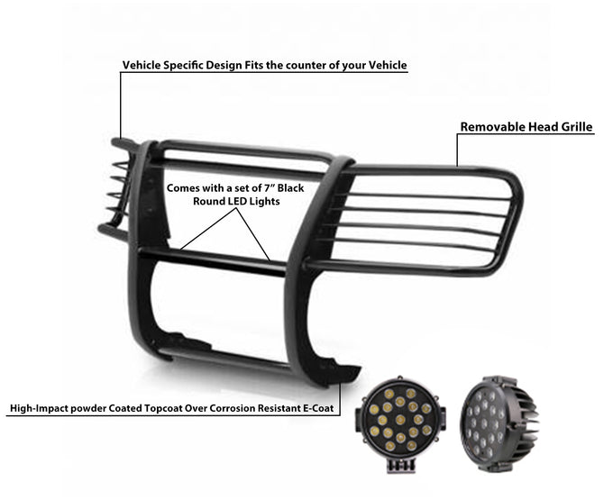 Grille Guard Kit <br>02-06 GMC Envoy, 02-06 Envoy XL