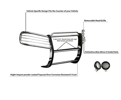 Grille Guard Kit <br>02-09 GMC Envoy