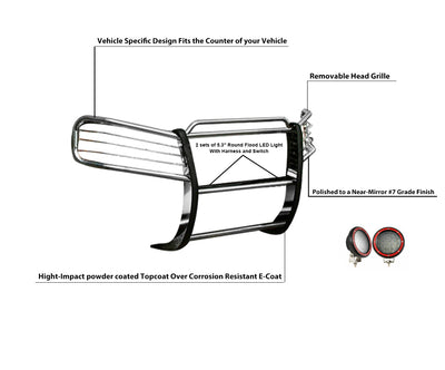 Grille Guard Kit <br>02-09 GMC Envoy