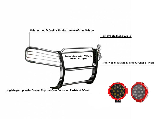 Grille Guard Kit <br>02-09 GMC Envoy