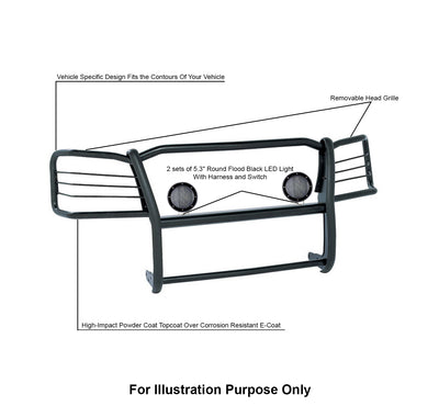 Grille Guard Kit <br>07-13 GMC Sierra 1500