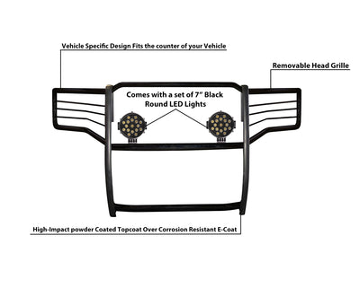 Grille Guard Kit <br>15-19 GMC Sierra 2500 HD, 15-19 3500 HD