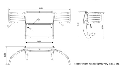 Grille Guard Kit <br>11-14 Chevy Silverado 2500 HD, 11-14 3500 HD