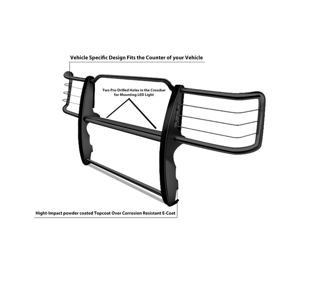 Grille Guard <br>11-14 Chevy Silverado 2500 HD, 11-14 3500 HD