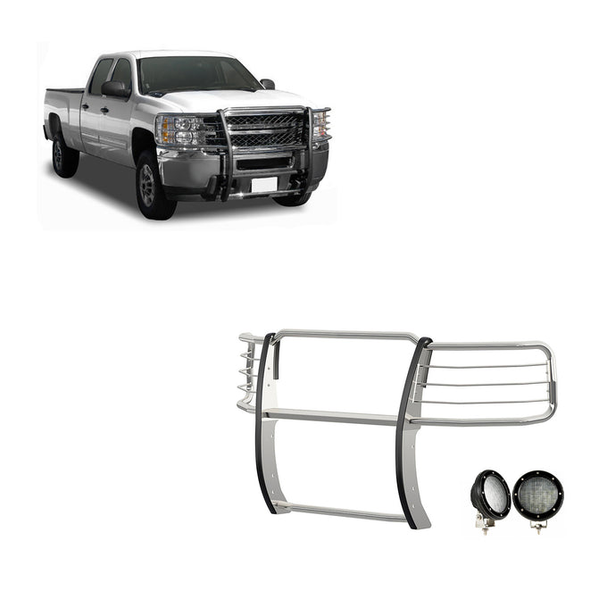 Grille Guard Kit <br>14-18 Chevy Silverado 1500, Includes 2019 1500 LD
