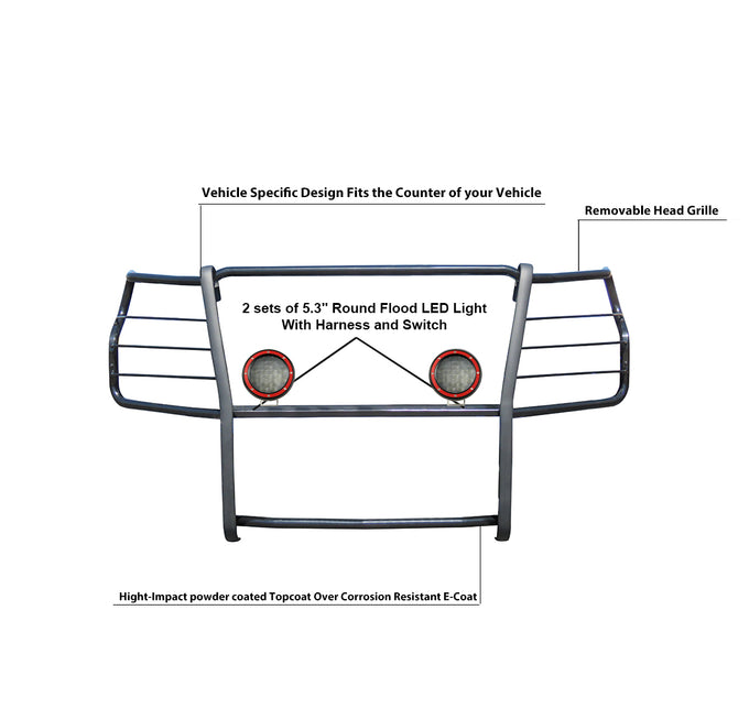Grille Guard Kit <br>20-23 Chevy Silverado 2500, 3500 HD