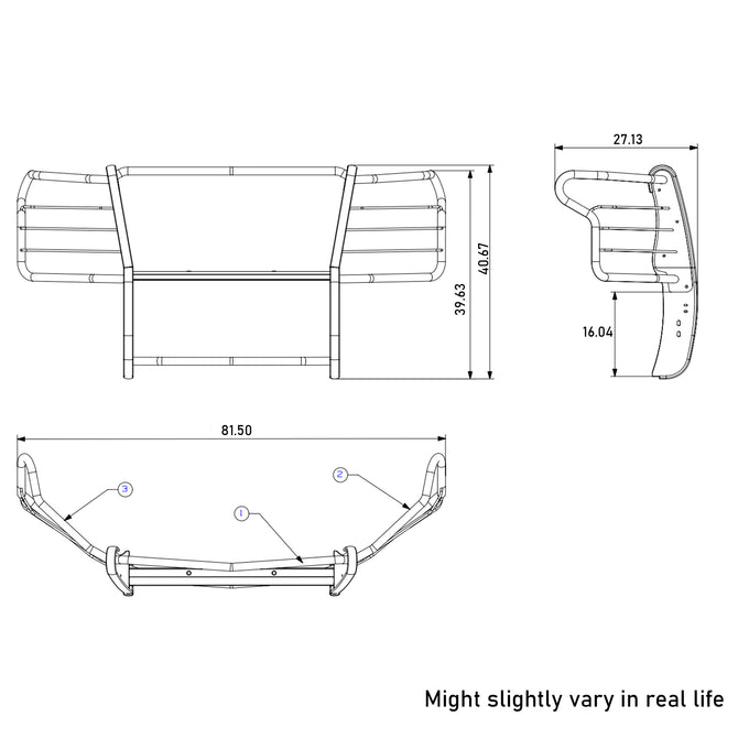 Grille Guard Kit <br>20-23 Chevy Silverado 2500, 3500 HD