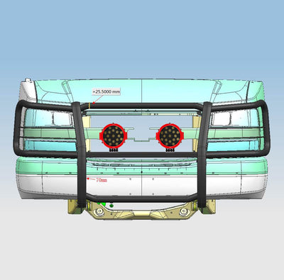 Grille Guard Kit <br>15-23 Chevy Express Passenger