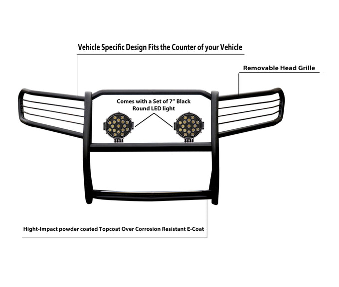 Grille Guard Kit <br>09-15 Honda Pilot