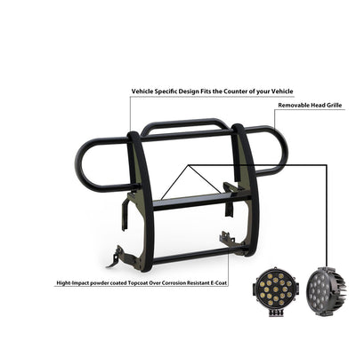 Grille Guard Kit <br>20-24 Jeep Gladiator, 18-24 Wrangler