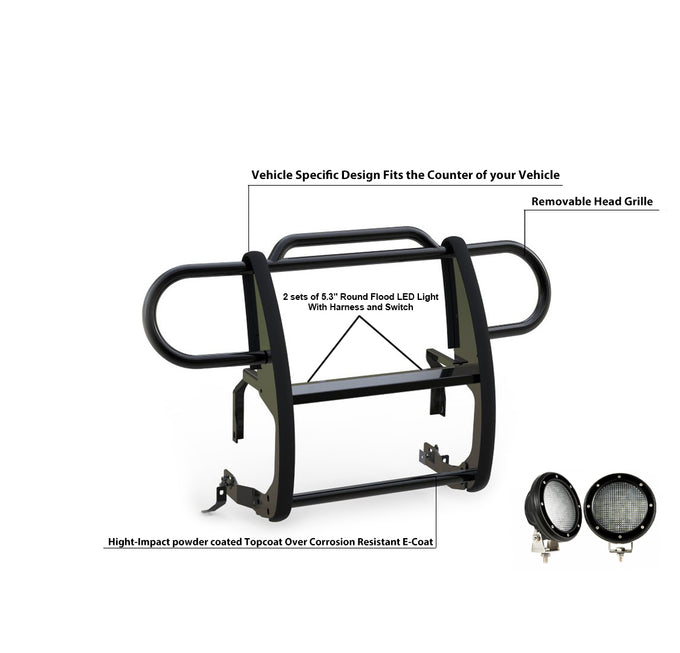 Grille Guard Kit <br>20-24 Jeep Gladiator, 18-24 Wrangler