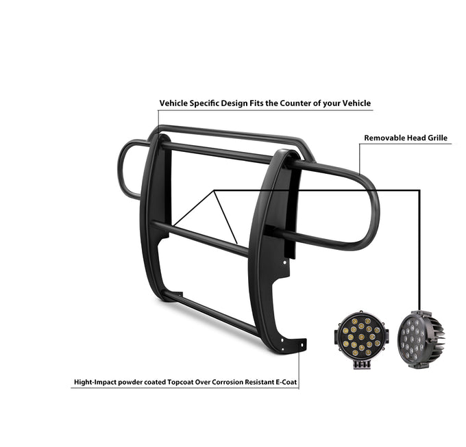 Grille Guard Kit <br>07-18 Jeep Wrangler JK