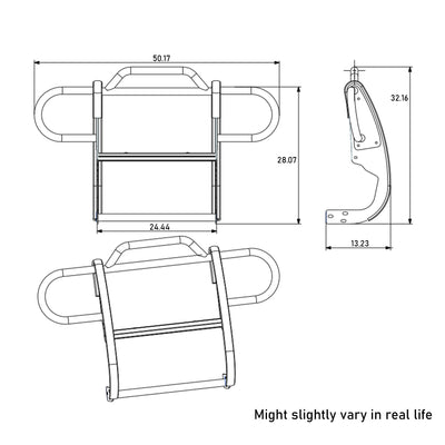 Grille Guard Kit <br>07-18 Jeep Wrangler JK