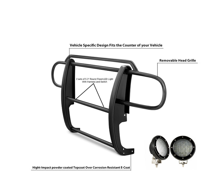 Grille Guard Kit <br>07-17 Jeep Wrangler