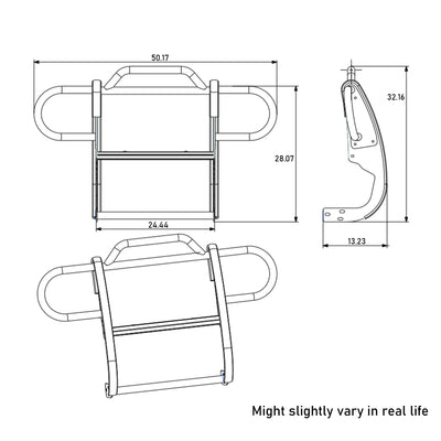 Grille Guard Kit <br>07-17 Jeep Wrangler
