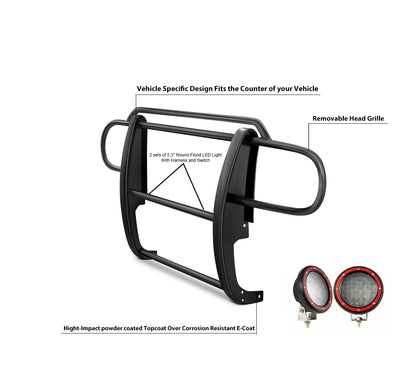 Grille Guard Kit <br>07-17 Jeep Wrangler