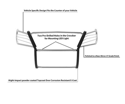 Grille Guard <br>05-15 Nissan Armada, 04-15 Titan