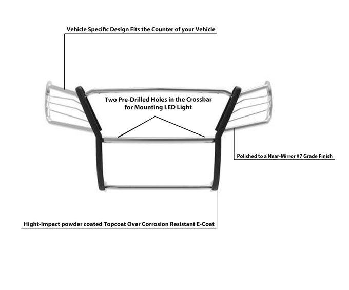 Grille Guard <br>05-15 Nissan Armada, 04-15 Titan