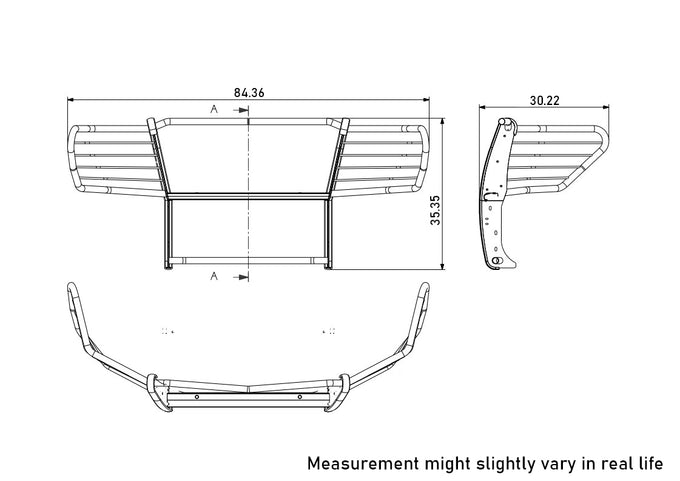 Grille Guard Kit <br>17-24 Nissan Titan