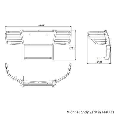 Grille Guard Kit <br>16-24 Nissan Titan XD