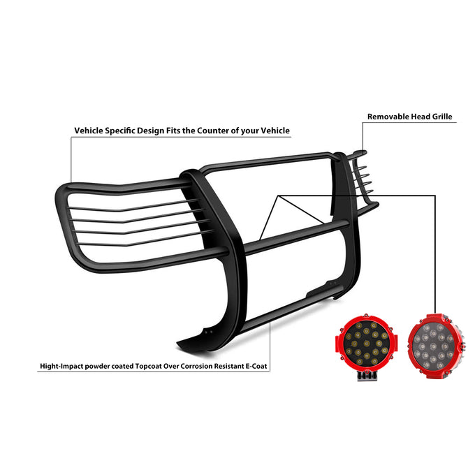 Grille Guard Kit <br>16-24 Nissan Titan XD