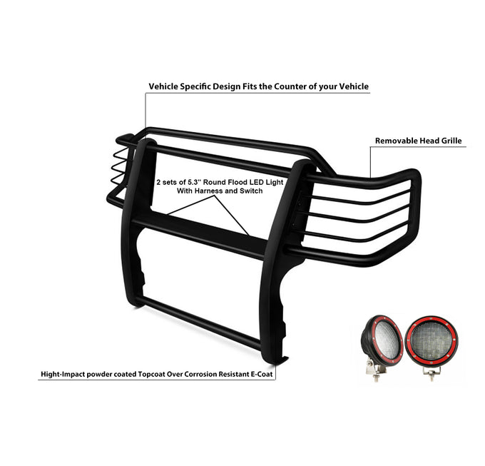 Grille Guard Kit <br>96-98 Toyota 4Runner, 98-00 Tacoma