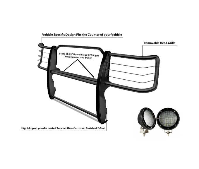 Grille Guard Kit <br>03-09 Lexus GX470, Toyota 4Runner