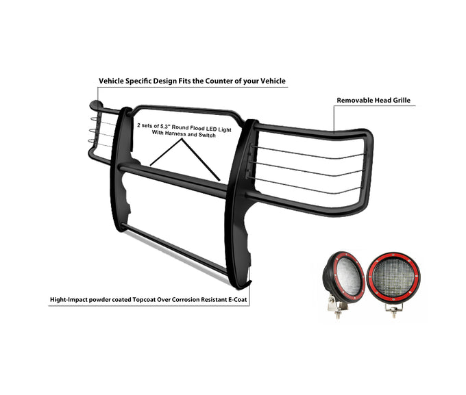 Grille Guard Kit <br>03-09 Lexus GX470, Toyota 4Runner