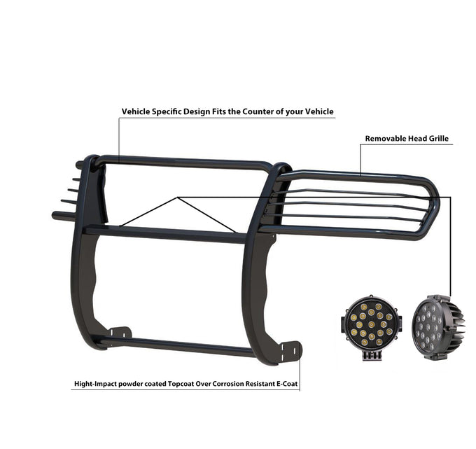 Grille Guard Kit <br>10-24 Toyota 4Runner