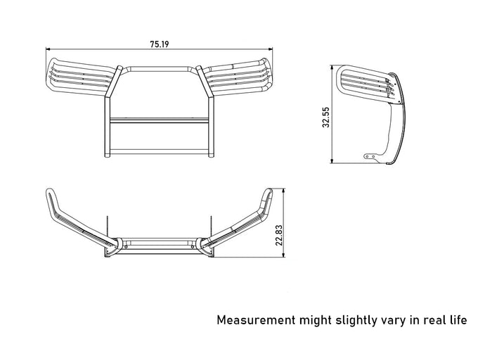 Grille Guard Kit <br>10-24 Toyota 4Runner