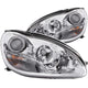 Chrome Projector Headlights <br> 00-05 Mercedes Benz S Class W220