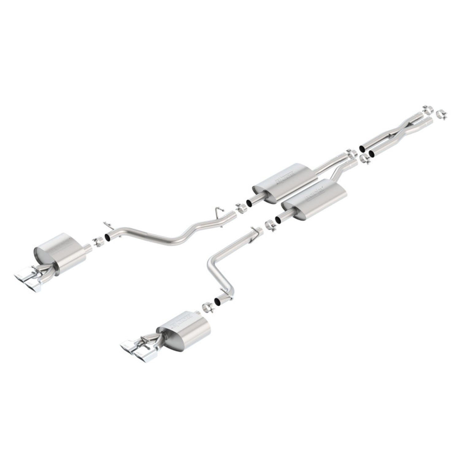 S-Type Cat-Back Exhaust System <br> 11-14 Dodge Challenger 3.6L V6