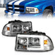 Chrome Housing LED DRL Crystal Headlight <br> 97-04 Dodge Dakota/Durango