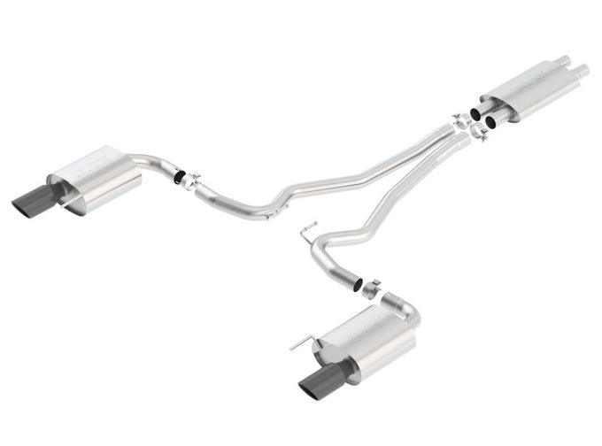 Touring Cat-Back Exhaust System <br> 15-17 Ford Mustang 5L V8