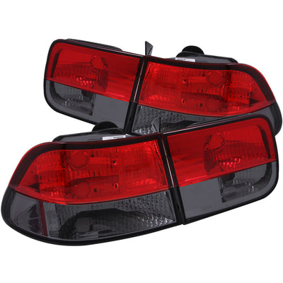 Red/Smoke Taillights <br> 96-00 Honda Civic