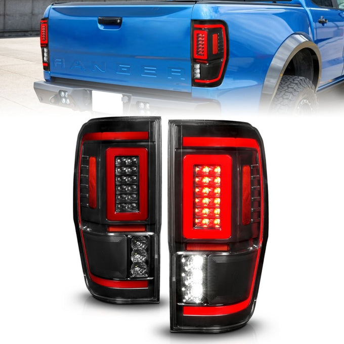 Full LED Taillights w/ Lightbar Sequential Signal <br>19-22 Ford Ranger
