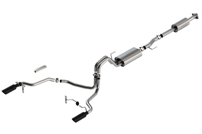 Touring Cat-Back Exhaust System <br> 21-24 Ford F-150 F-150 2.7L/ 3.5L V6