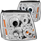 Chrome LED Halo Projector Headlights <br> 03-06 Cadillac Escalade