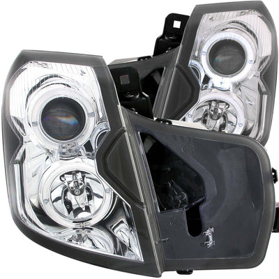 Chrome LED Halo Projector Headlights <br> 03-07 Cadillac Cts