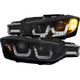 Black U-Bar Projector Headlights <br> 12-15 BMW 3 Series
