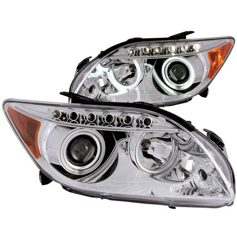 Chrome LED Halo Projector Headlights <br> 05-10 Scion Tc
