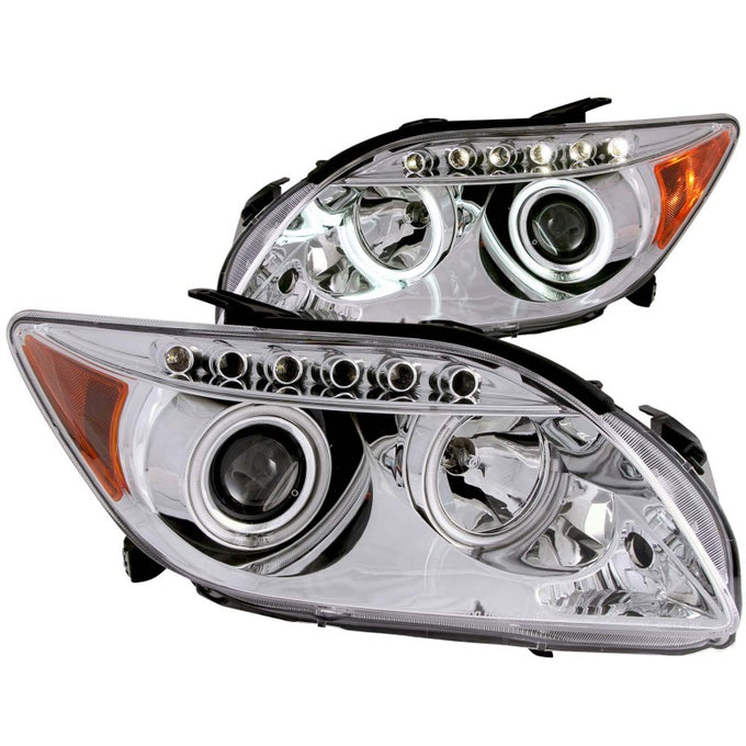 Chrome LED Halo Projector Headlights <br> 05-10 Scion Tc