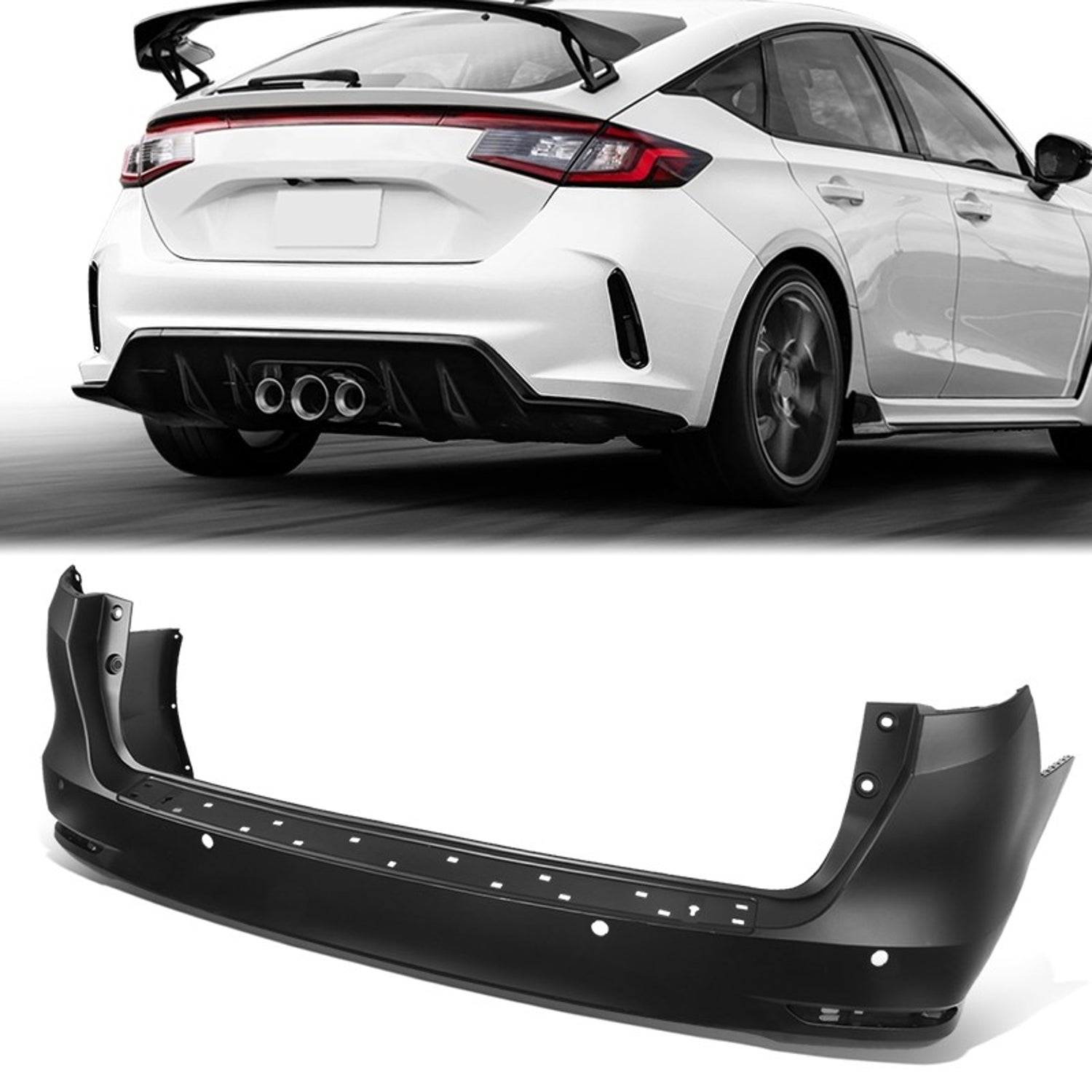 Factory Style Rear Bumper Cover <BR>18-24 Honda Odyssey