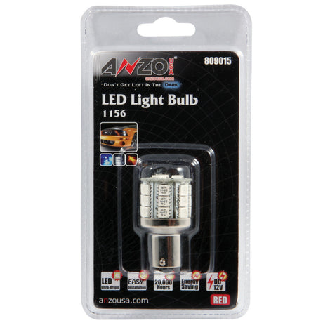 LED Bulbs 1156 Red-23 LEDs 1 3/4in Tall<br> Universal