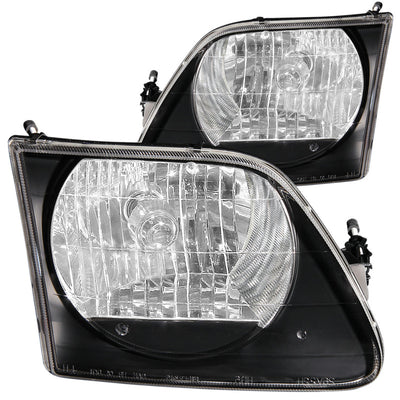 Black G2 Crystal Headlights <br> 97-03 Ford F-150, 97-02 Expedition